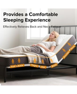 Adjustable Bed Frame Queen w/ Massage, USB, LED, Remote