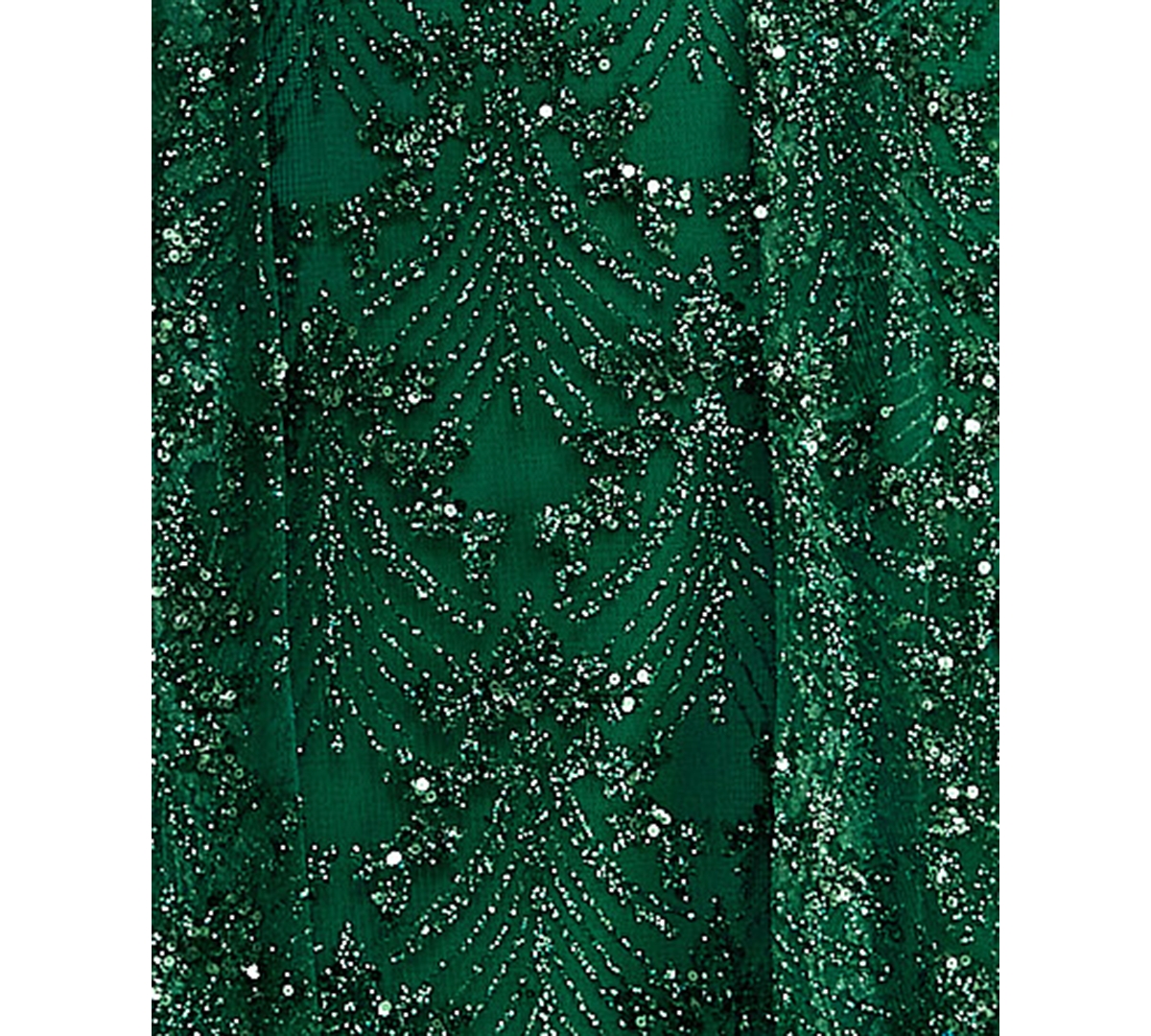 Say Yes Juniors' Glitter Sequin Walk-Through Gown