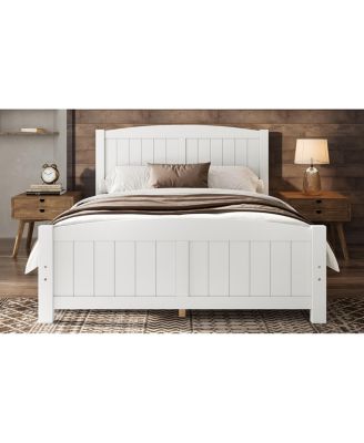 Platform Bed, Solid Wood, No Box Spring Needed