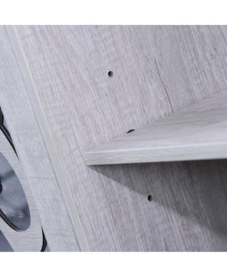 49" Countertop Sideboard with 3 Mirrored Doors & Adjustable Shelves