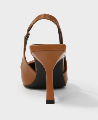 Women's Cindy Slingback Pumps with Tonal Buckle Detail