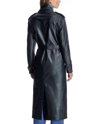 Women's Leather Trench