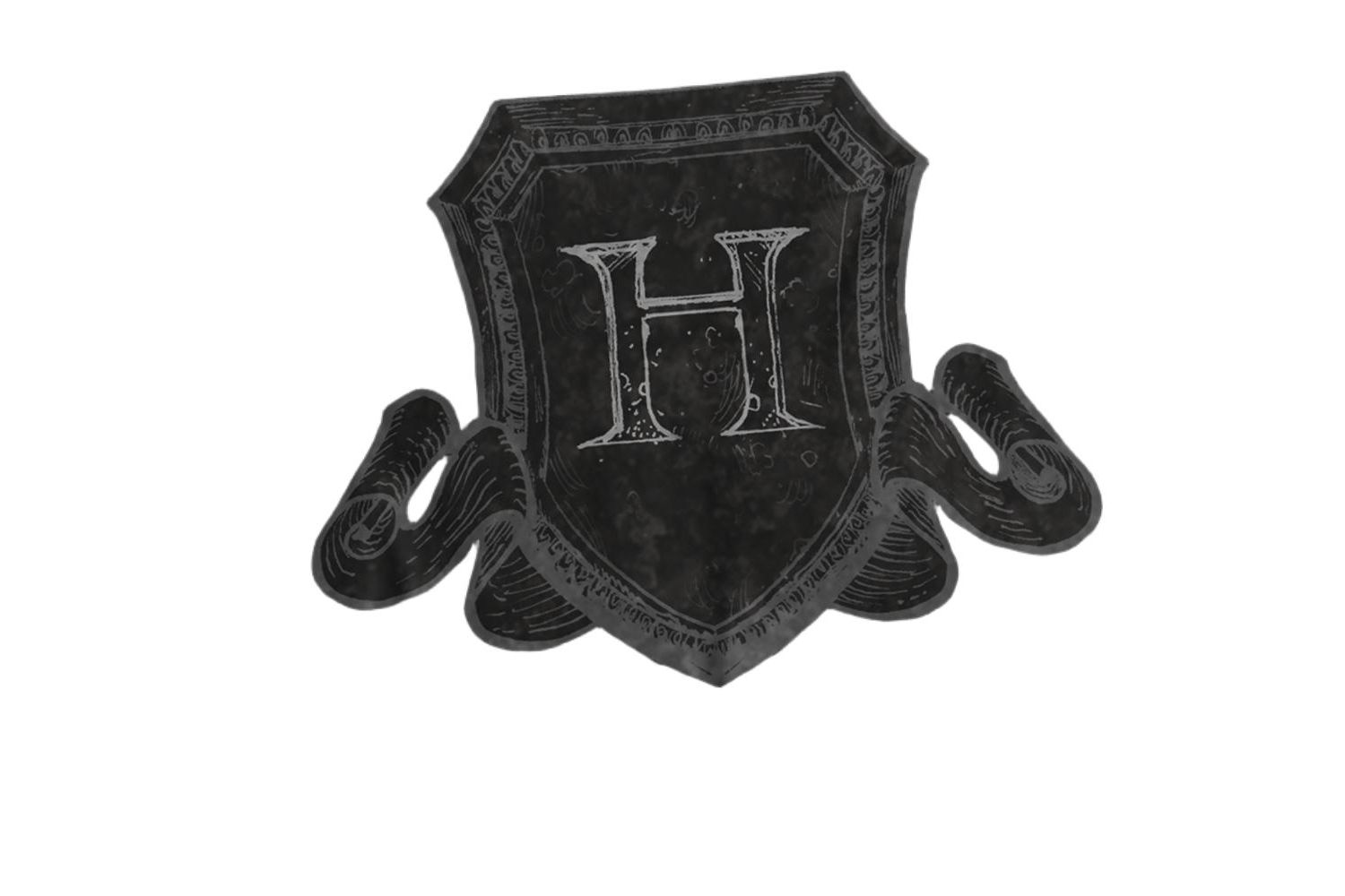 Men's Hogwarts Shield Sketch T Shirt