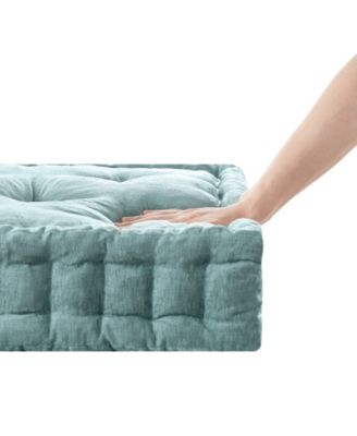 Azza Chenille Square Floor Pillow Cushion, 24" x 24"