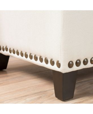 Streamdale Storage Ottoman Bench with Safety Hinge and Button Tufting