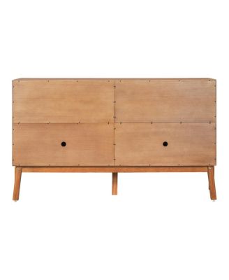 Vintage Sideboard Buffet Cabinet, 56.8" W, 4-Door Storage