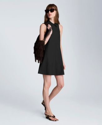 Women's Halter Collared Shirt Swing Dress