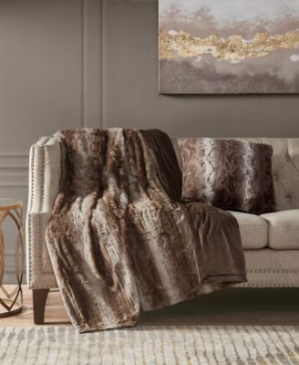 Zuri Faux-Fur Decorative Pillow, 20" x 20"