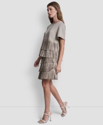 Women's Studded Fringe Short-Sleeve T-Shirt