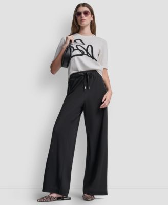 Women's Short-Sleeve Graffiti Hearts Sweater Top