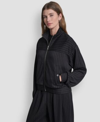 Women's Full-Zip Pinstripe Track Jacket