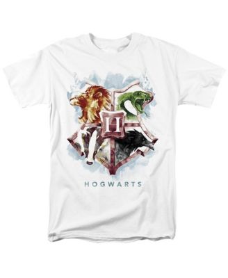 Men's Hogwarts Crest Watercolor T Shirt