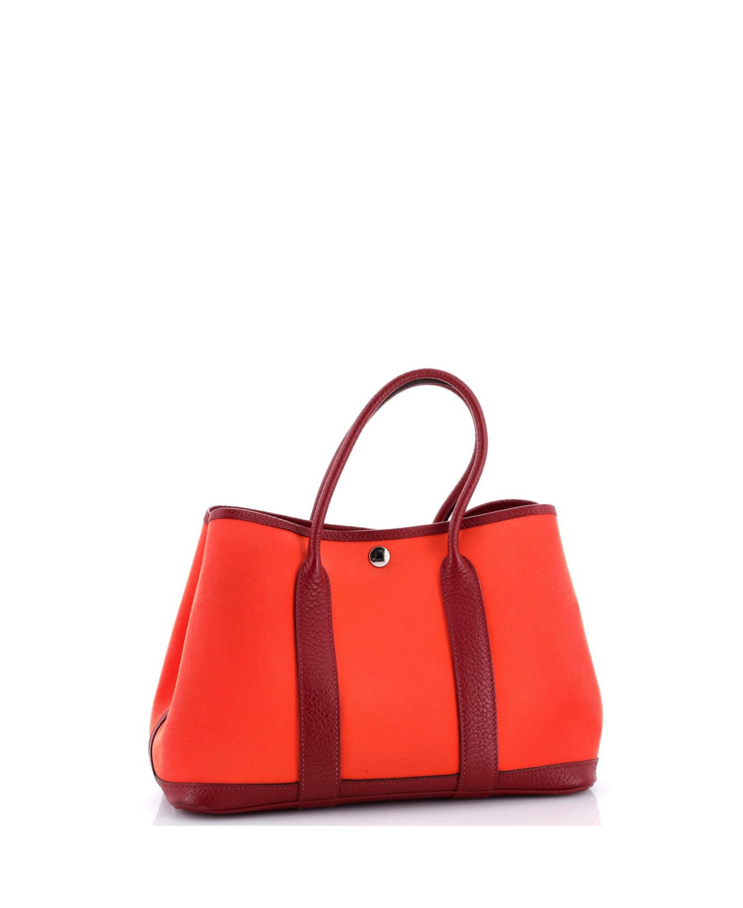 30 Garden Party Tote Toile and Leather