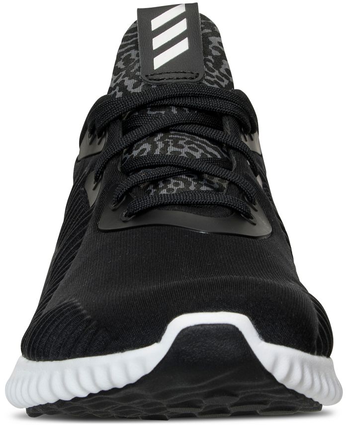 adidas gazelle silver green womens adidas Alphabounce Core Black Carbon Gold Trainers main image 0