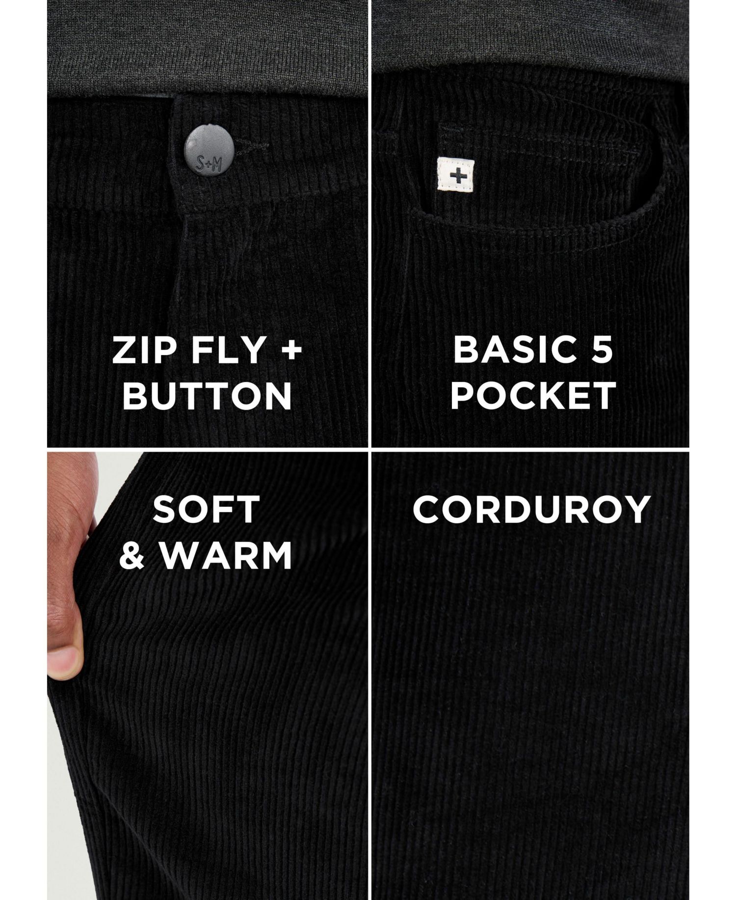 Men's Athletic Fit Corduroy Pants