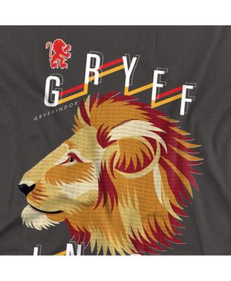 Men's Gryffindor Textured Lion Headshot T Shirt