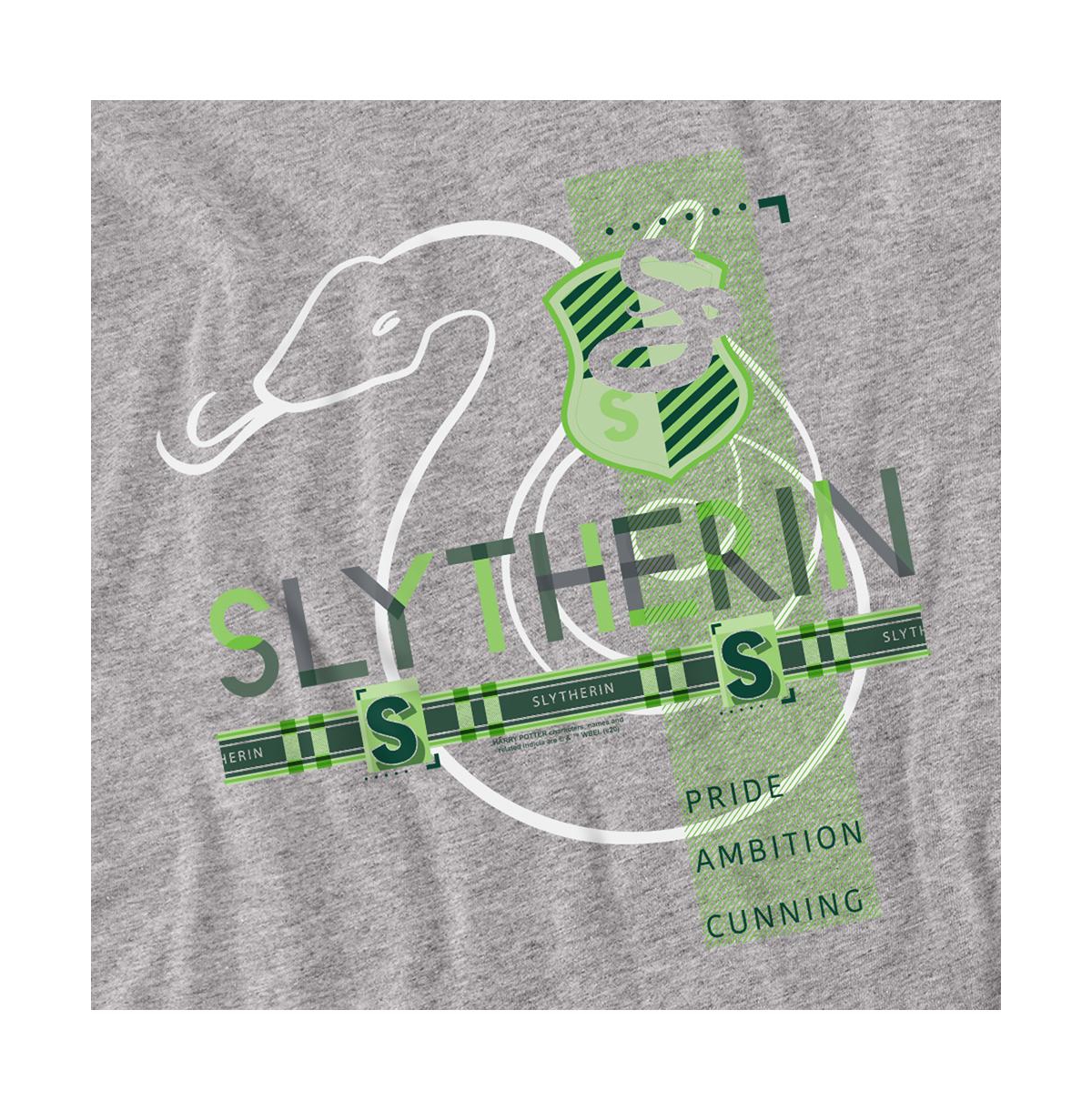 Harry Potter Men's Slytherin Pattern Crest T Shirt