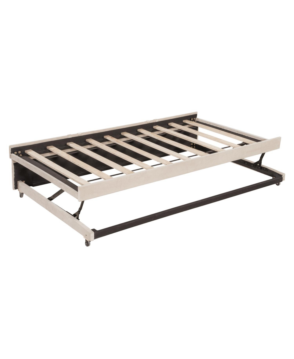 Streamdale Furniture Upholstered L-Shaped Daybed with Twin Trundle