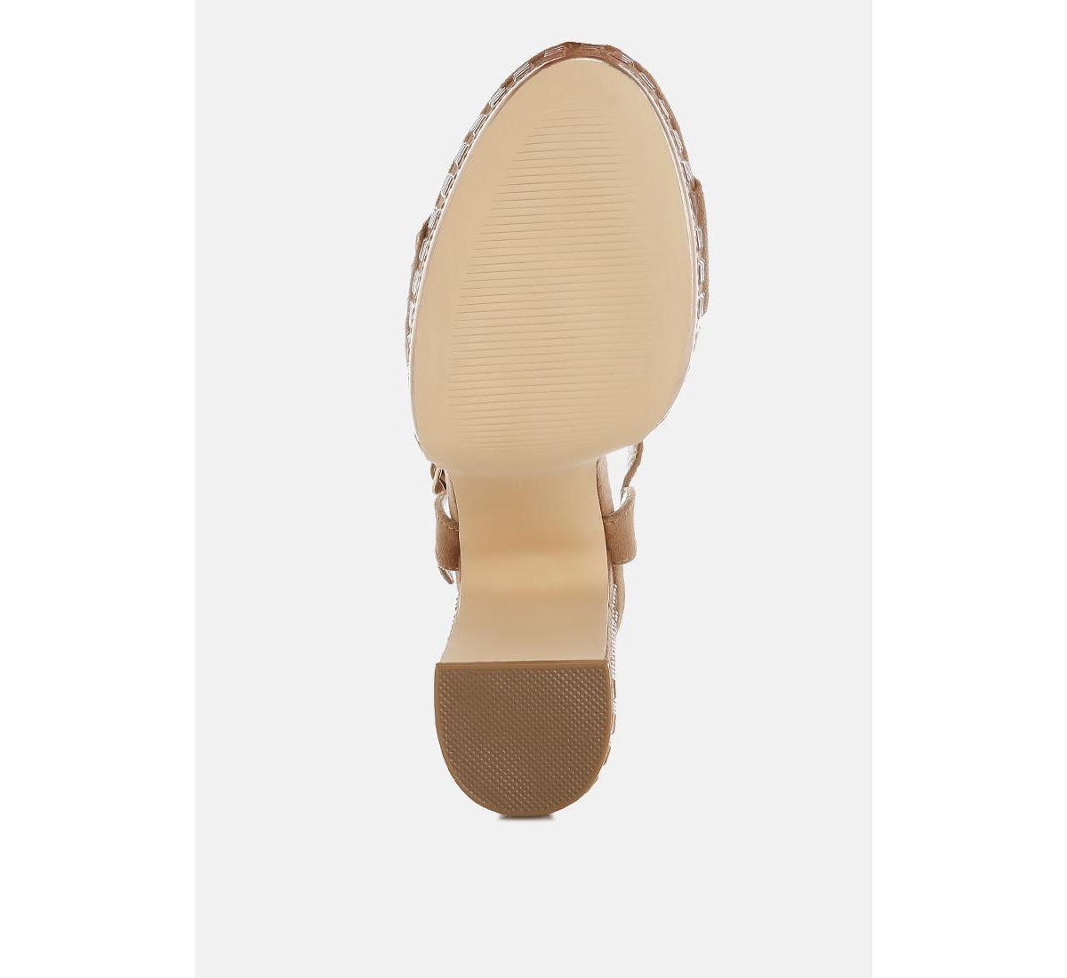 Starlet Rhinestones Embellished Ankle Strap Heels