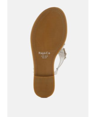 Womens Opazie Metallic Pearl Embellished Flats