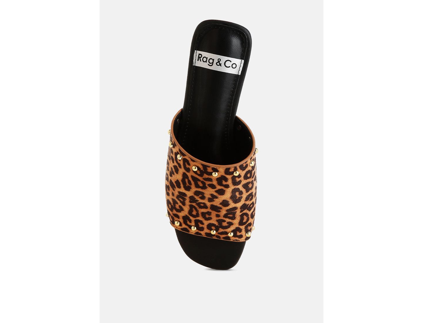 Женские балетки Rag & Co Hilsa Leopard Print Slip-On, цвет: Коричневый — фото 5