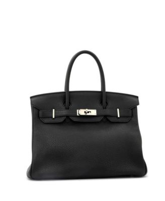 Birkin 30 Handbag Black Togo with Palladium Hardware