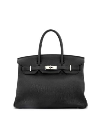 Birkin 30 Handbag Black Togo with Palladium Hardware