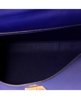 Kelly 28 Handbag Bicolor Epsom with Gold Hardware