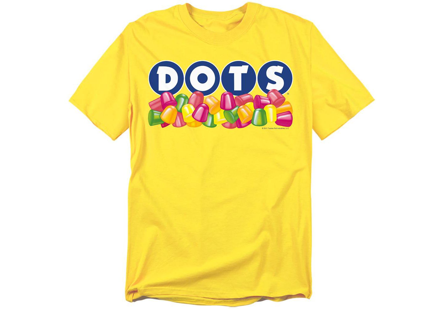 Мужская футболка Tootsie Roll Dots Logo, цвет: Жёлтый — фото 1