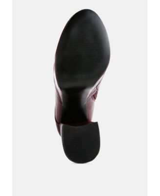 magdalene croc high heel platform boots