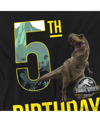 Men's World 5th Birthday T-Rex T Shirt