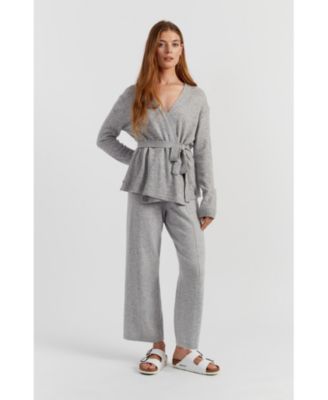 Women's Lightweight Wool-Cashmere Wrap Cardigan