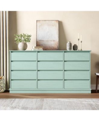 12-Drawer Dresser for Bedroom, Large Double Chest of Drawers with Deep Storage & Wide Top