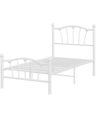 Twin Size Metal Bed Frame, Twin Bed Frames for Girls