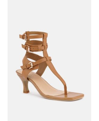 Womens Nereid Kitten Heel Cut Out Gladiator Sandals