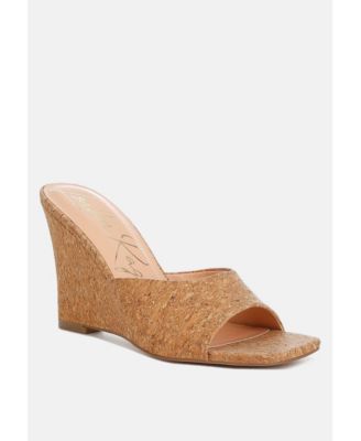 Womens Shiloy Cork Wedge Sandals
