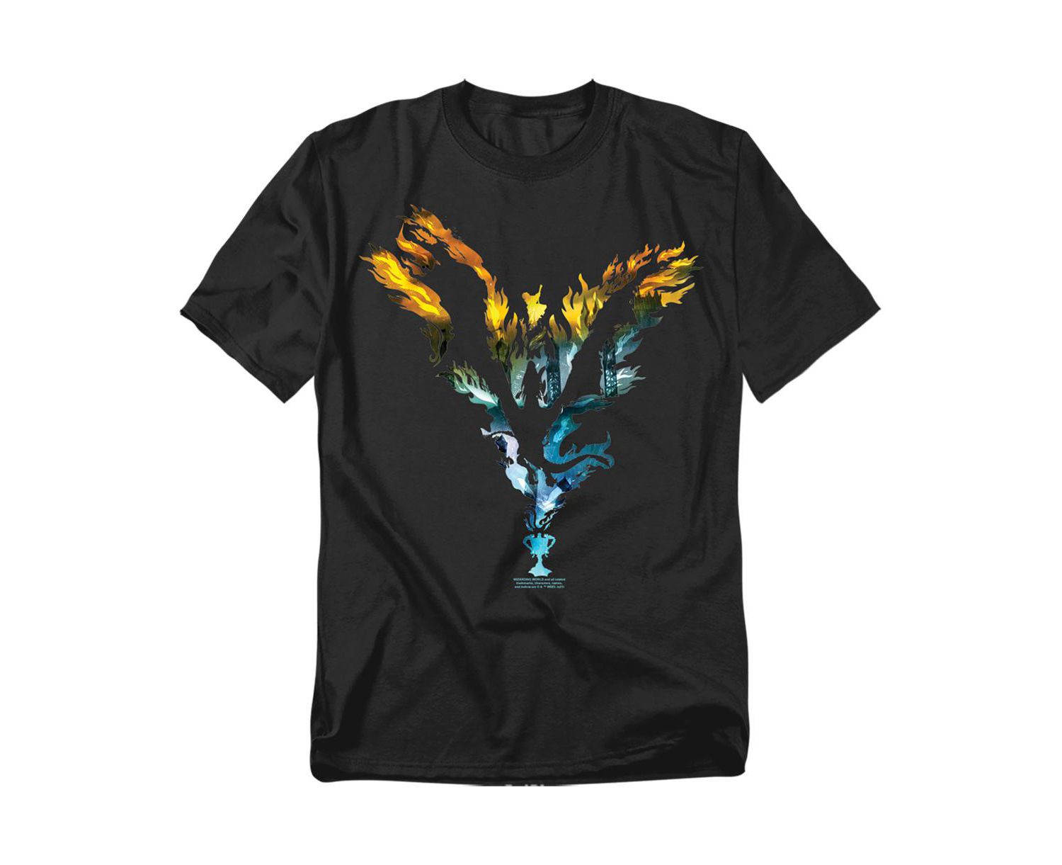 Big & Tall Goblet of Fire Dragon Flames Graphic T-Shirt