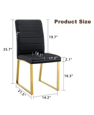 Streamdale 8-Pack Heavy-duty Chairs: 2.1" Cushion, Iron Frame, Home/Office Value