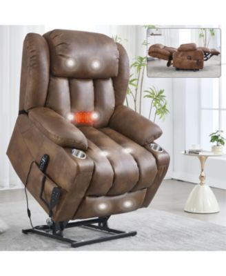 Leatherair Power Lift Recliner 350 LBS Massage