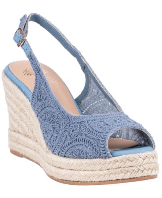 Women's Bowery Crochet Espadrille Wedge Sandals