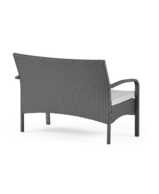 Cordoba Brown PE Rattan 4-Piece Outdoor Chat Set