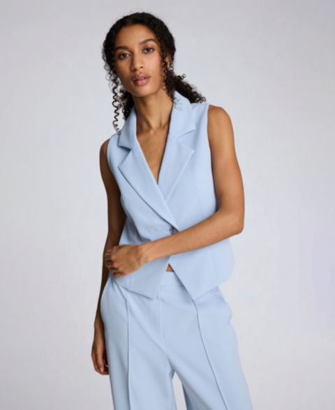 Женские жилеты Kenneth Cole Women's Asymmetrical One-Button Vest
