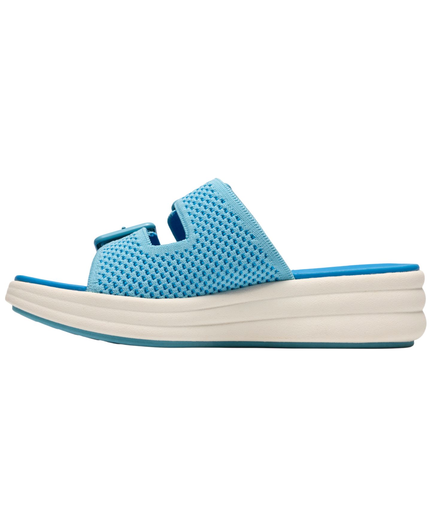 Женские сандалии Clarks Drift Faye Round Toe Wedge, цвет: Яркий синий — фото 8