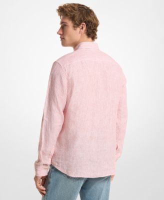 Men's Striped Long-Sleeve Shirt