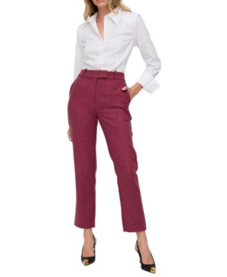 Women's Zena Flared Prince Of Wales Check Print Trouser