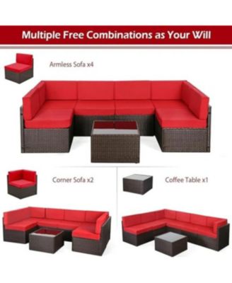 7 Piece Outdoor Patio Furniture Set