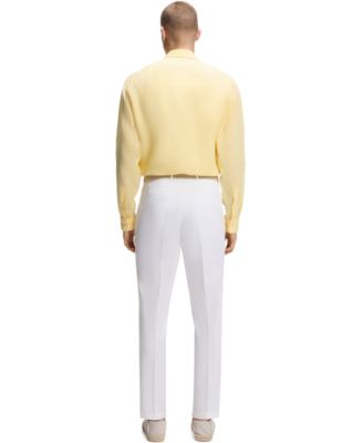 Men's Regular-Fit Button-Down Linen Dress Shirt