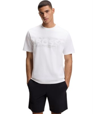 Men's Stretch-Cotton Logo Artwork T-Shirt