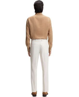 Men's Stretch-Cotton Poplin Tapered-Fit Pants