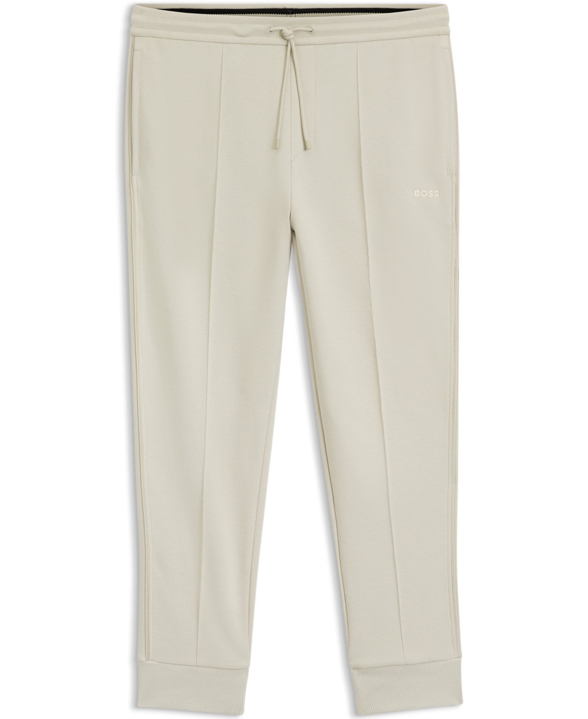 Boss by Hugo Men's Piped-Detail Cotton-Blend Tracksuit Bottom Pants